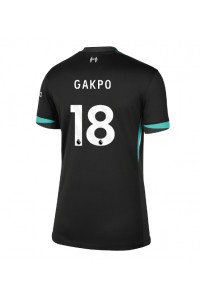 Liverpool Cody Gakpo #18 Fotballdrakt Borte Klær Dame 2024-25 Korte ermer